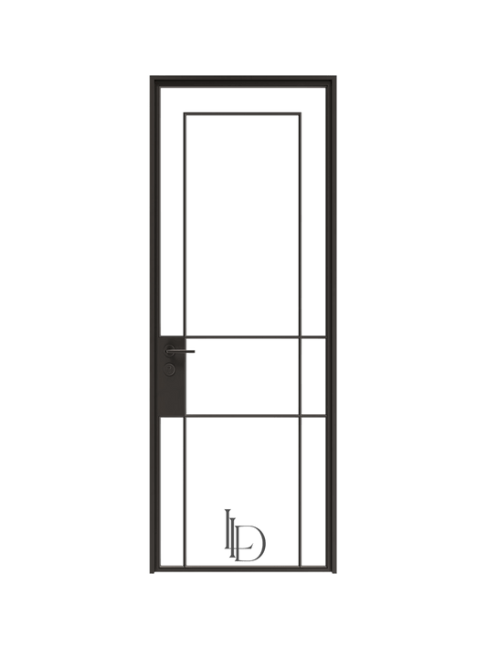 Polene- Solid Steel Single ArchGlass Door image 0
