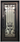 TULIP-  pre-hung square top, tempered glass, bug screens, single entry wrought iron door- 37x81 Right hand - Luxe Iron Doors