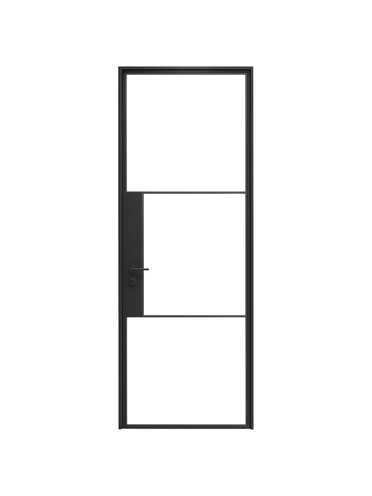 Celine- Single Steel Glass Door image 0