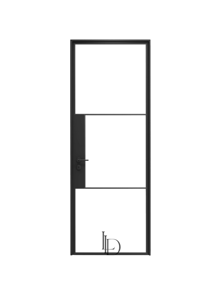 Celine- Single Steel Glass Door image 0
