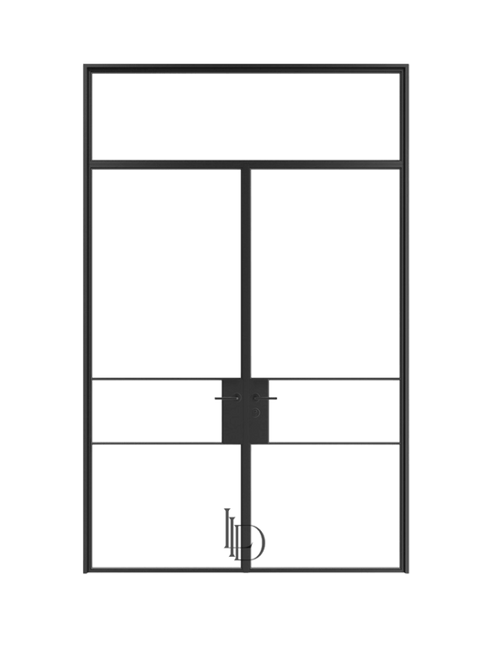 Olivia - Double Steel Galvanized Glass Doors image 0