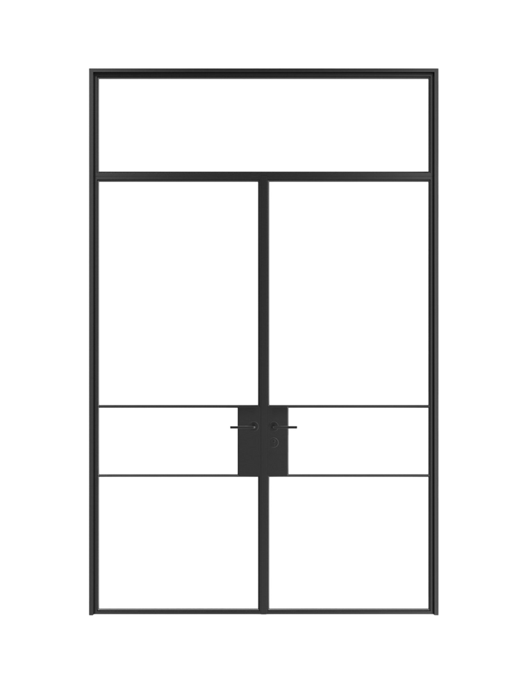 Olivia - Double Steel Galvanized Glass Doors image 0