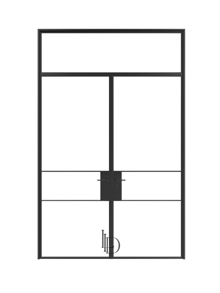 Olivia - Double Steel Galvanized Glass Doors image 0