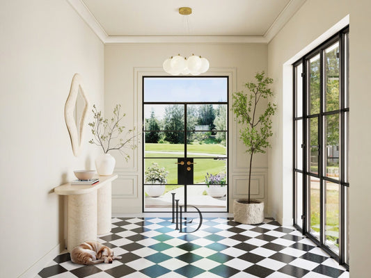 Bastien- Thermally Broken Double Steel Glass Doors image 1