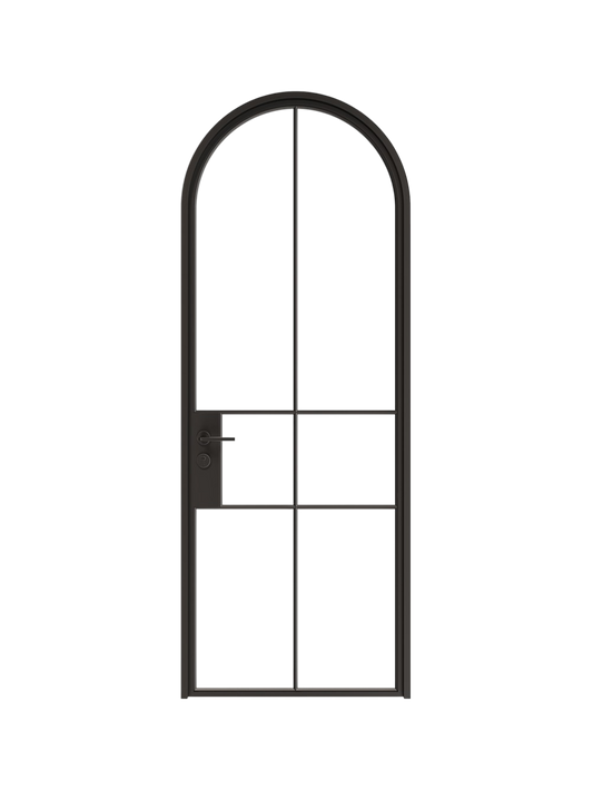 Adele - Full-Arch Single Steel Glass Door image 0