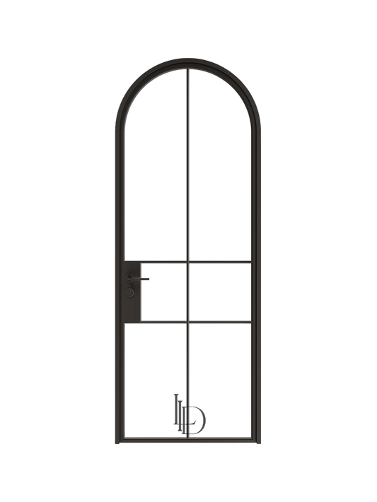 Adele - Full-Arch Single Steel Glass Door image 0
