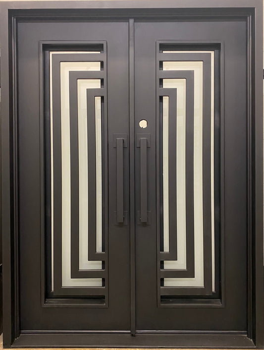 modern wrought iron doors