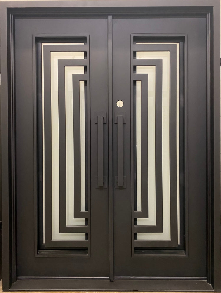 modern wrought iron doors