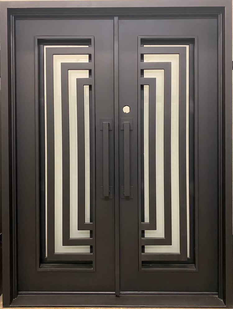 modern wrought iron doors