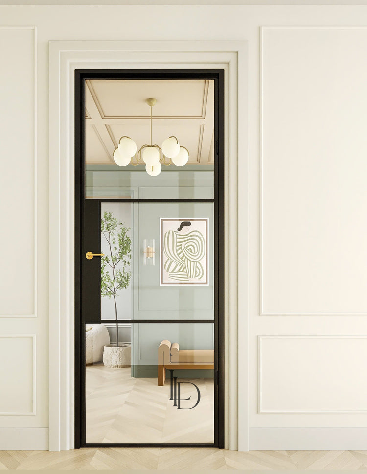 Celine- Single Steel Glass Door image 1