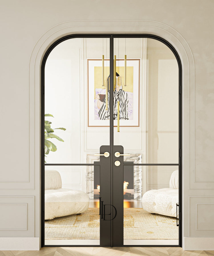 Margaux- Arch Double Steel Glass Doors image 1