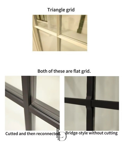 Chase- Half-Arch Double Solid Steel Glass Doors image 1