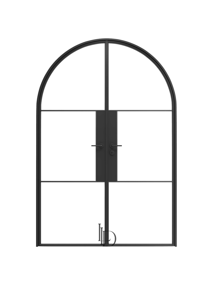 Amelie- Full-Arch Double Steel Glass Doors image 0
