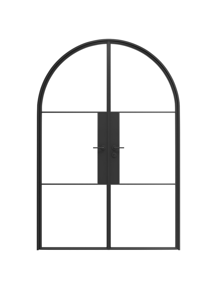 Amelie- Full-Arch Double Steel Glass Doors image 0