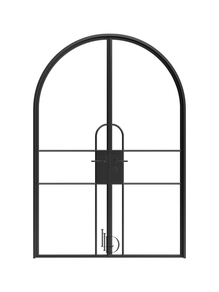 Quincy- Full-Arch Double Steel Glass Doors image 0
