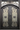 BELLADONNA- square top , inside arch, transom, bug screens, wrought iron doors- 62x96 Right Hand - Door Gate Depot