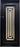IVY -flat top, prehung, removable bug screen, front entry single wrought iron door- 38x96 Right Hand - LUXE