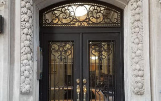 Double Front Iron Doors