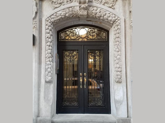 Double Front Iron Doors