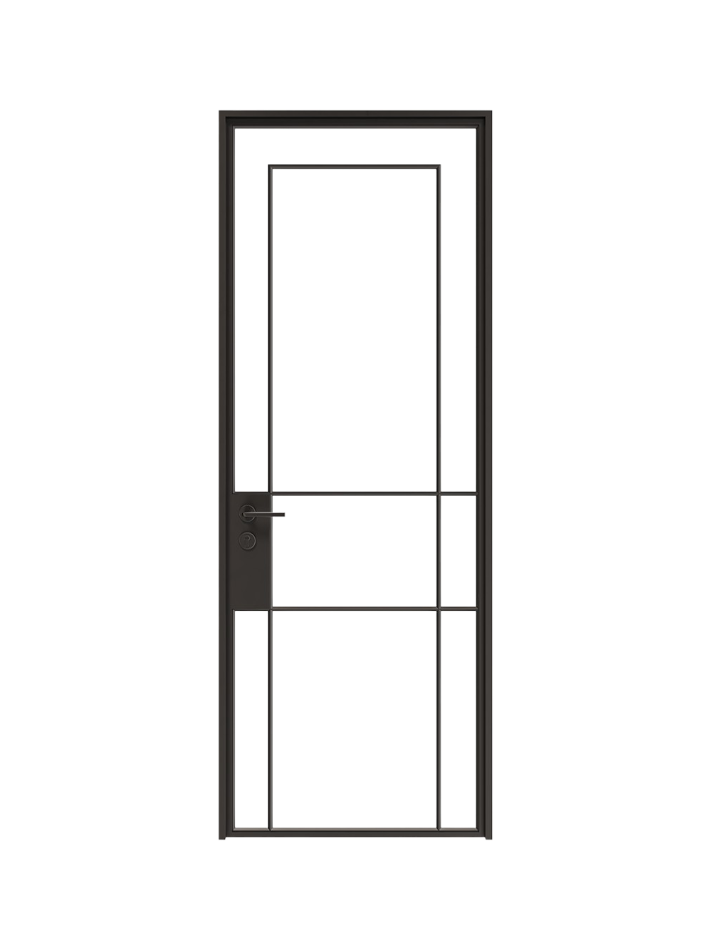 Polene- Solid Steel Single ArchGlass Door image 0