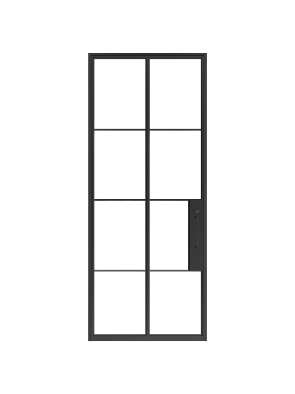 Pascal - Single  Steel Glass Door image 0