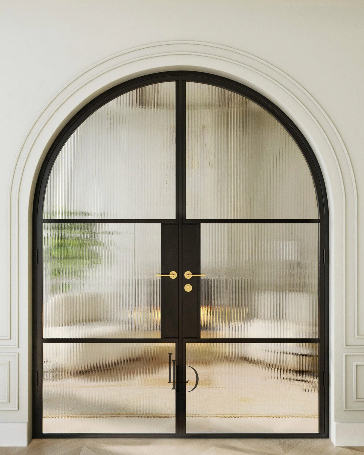 Amelie- Full-Arch Double Steel Glass Doors image 1