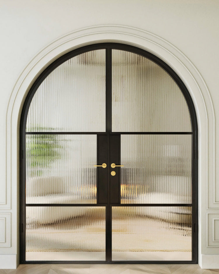 Amelie- Full-Arch Double Steel Glass Doors image 1