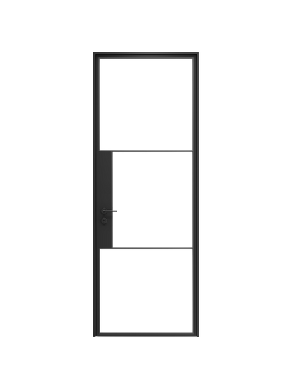 Celine- Single  Steel Glass Door image 0