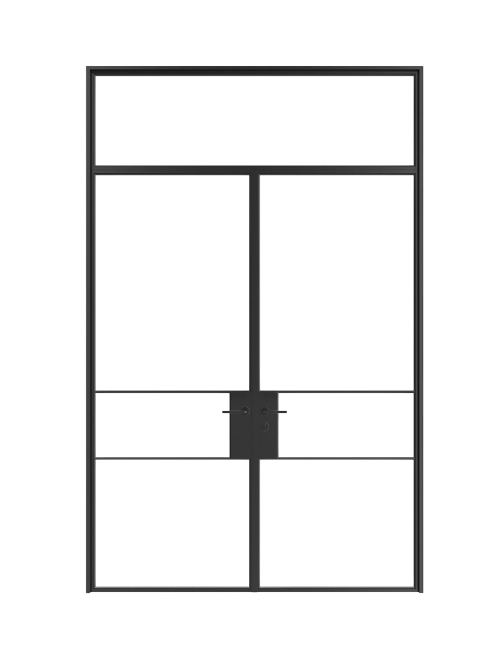 Olivia -  Double Steel Galvanized Glass Doors image 0