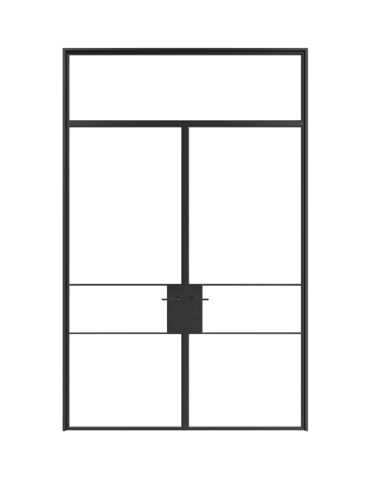 Olivia -  Double Steel Galvanized Glass Doors image 0