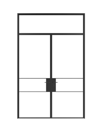 Olivia -  Double Steel Galvanized Glass Doors image 0