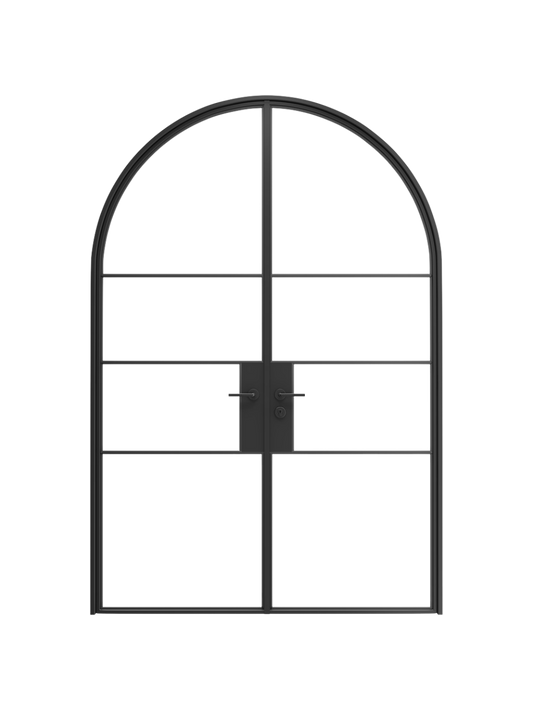 Claire-  Full-Arch Double Steel Glass Doors image 0