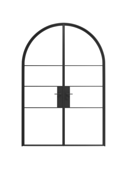 Claire-  Full-Arch Double Steel Glass Doors image 0