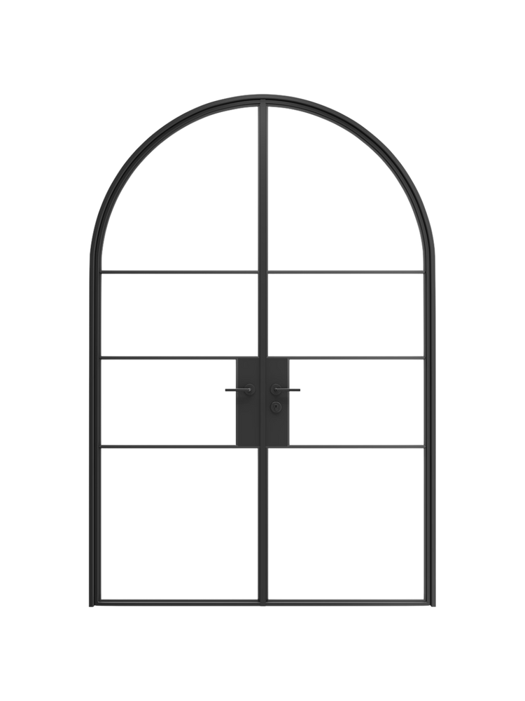 Claire-  Full-Arch Double Steel Glass Doors image 0