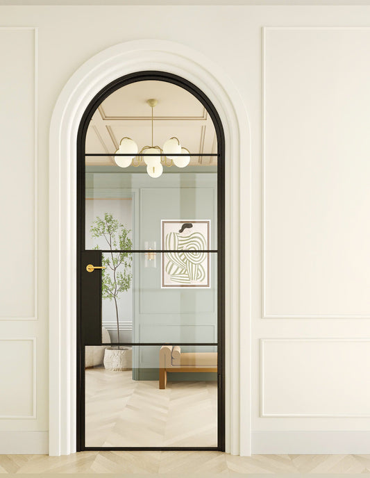 Delphine-  Full-Arch Single  Steel Glass Door image 1