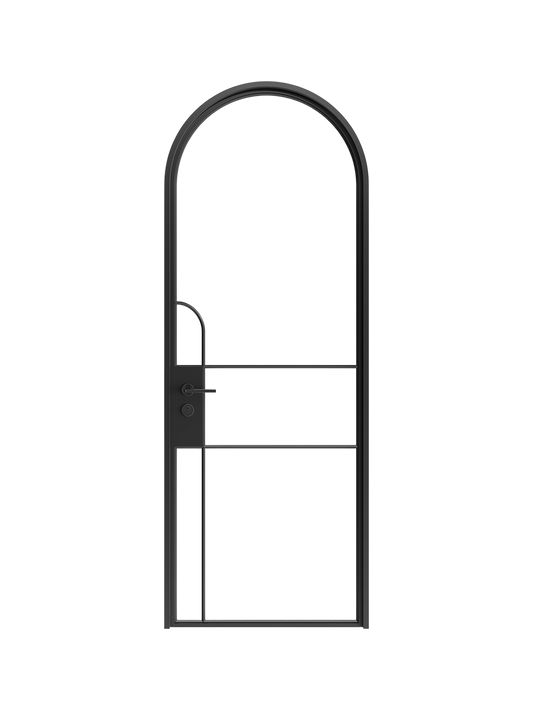 Dion -  Full-Arch Single  Steel Glass Door image 0