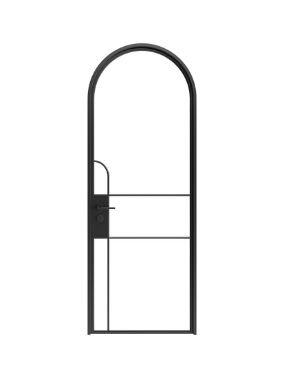 Dion -  Full-Arch Single  Steel Glass Door image 0
