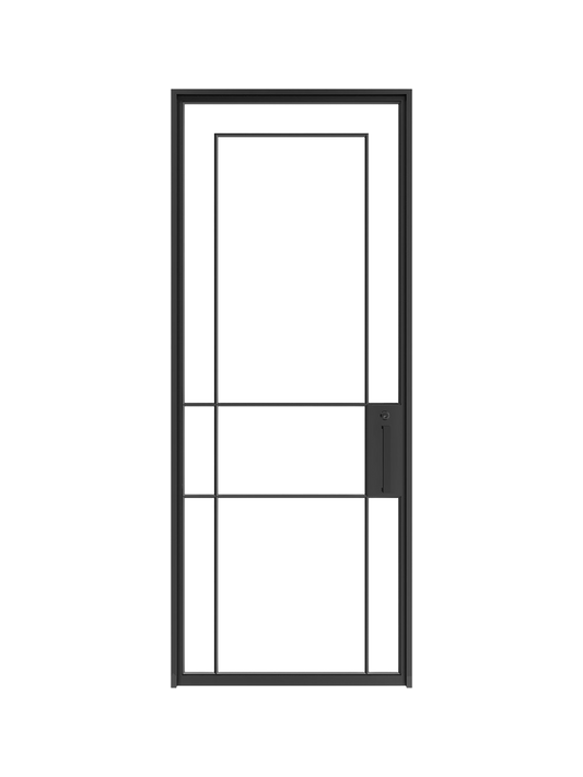 Odette- Single  Steel Glass Door image 0