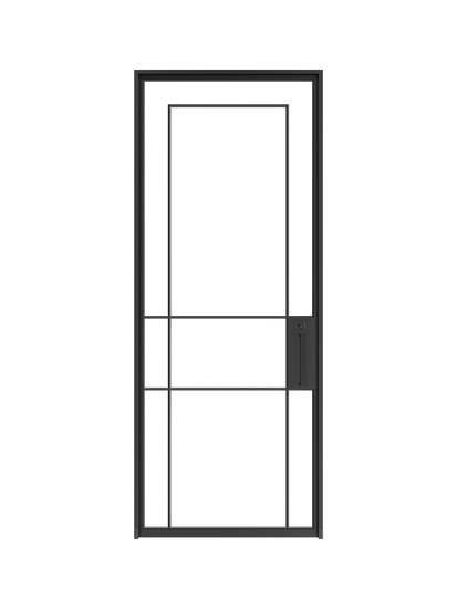 Odette- Single  Steel Glass Door image 0