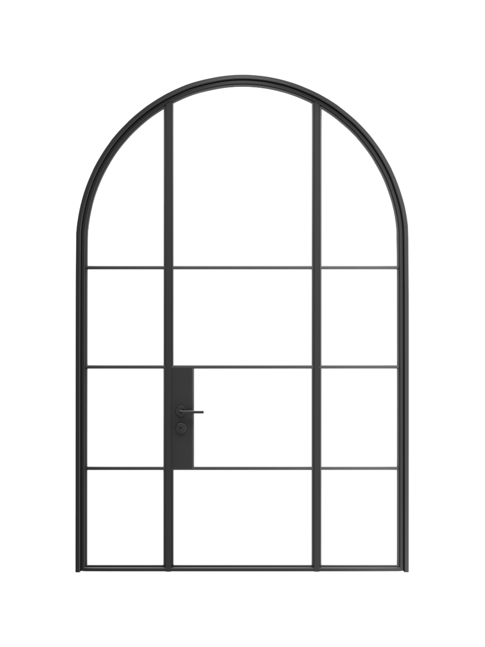 Yves- Full-Arch Double Steel Glass Doors image 0