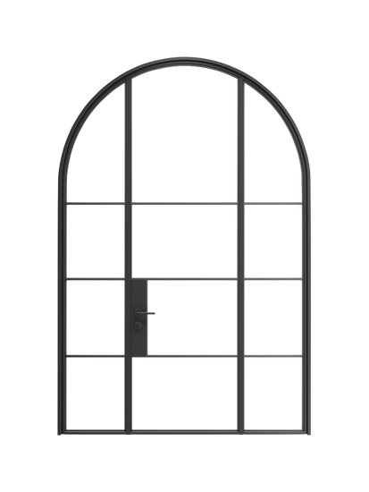 Yves- Full-Arch Double Steel Glass Doors image 0