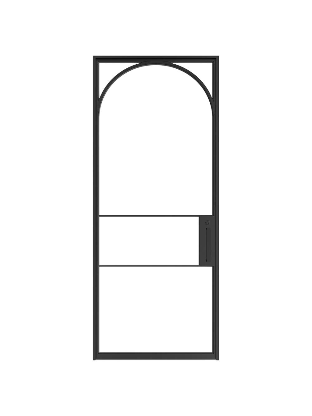 Gaston - Single  Steel Glass Door image 0