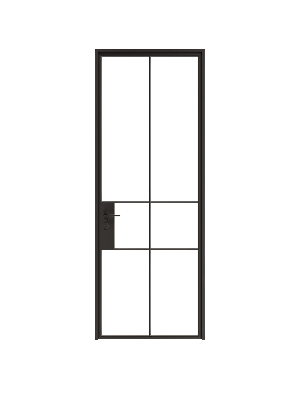 Chloe - Single  Steel Glass Door image 0