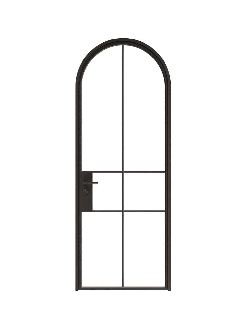 Adele -  Full-Arch Single  Steel Glass Door image 0