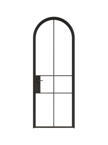Adele -  Full-Arch Single  Steel Glass Door image 0