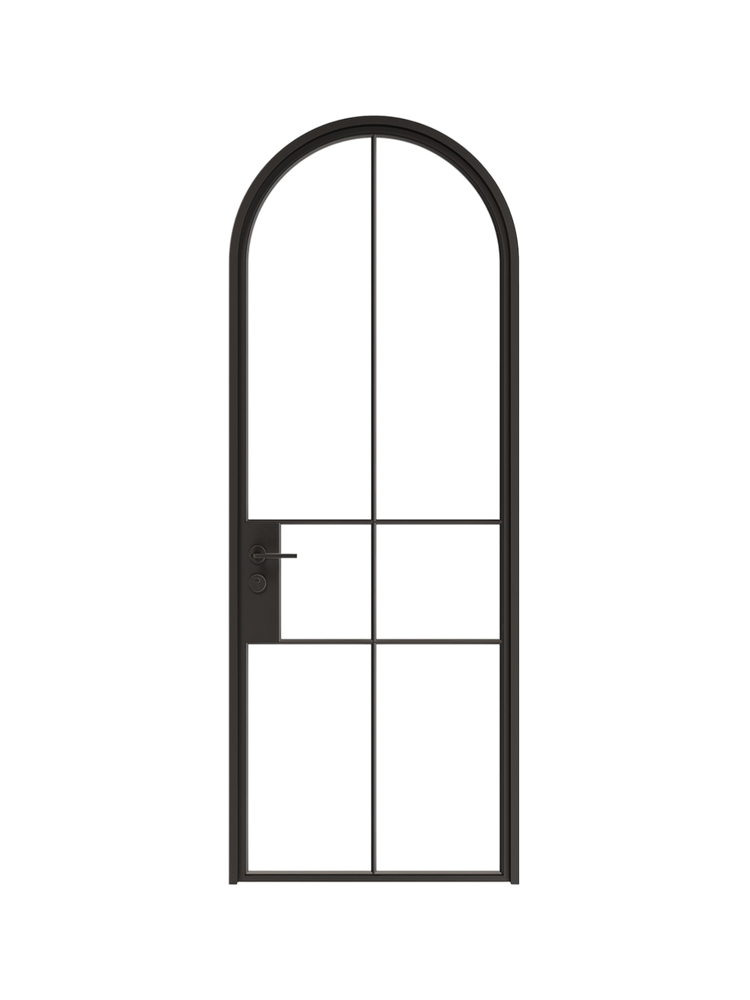 Adele -  Full-Arch Single  Steel Glass Door image 0