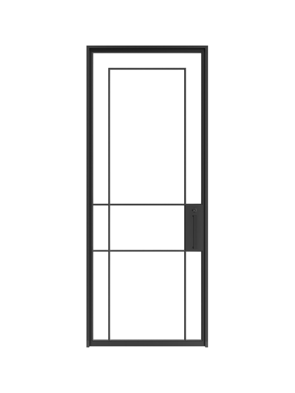Penelope- Single  Steel Glass Door image 0
