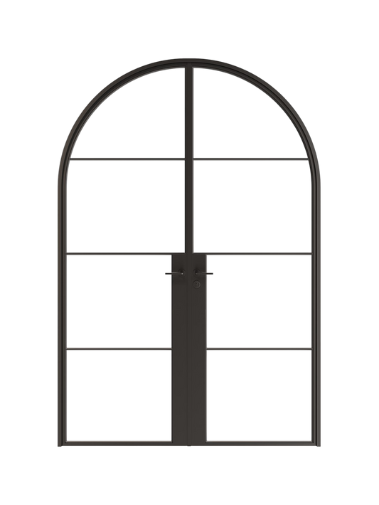 Auguste-  Full-Arch Double Steel Glass Doors image 0