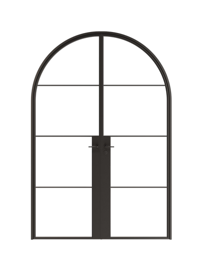 Auguste-  Full-Arch Double Steel Glass Doors image 0