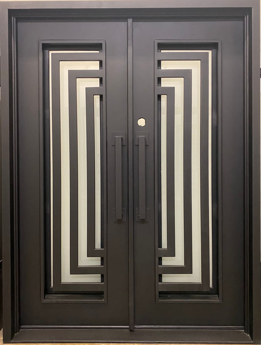 modern wrought iron doors